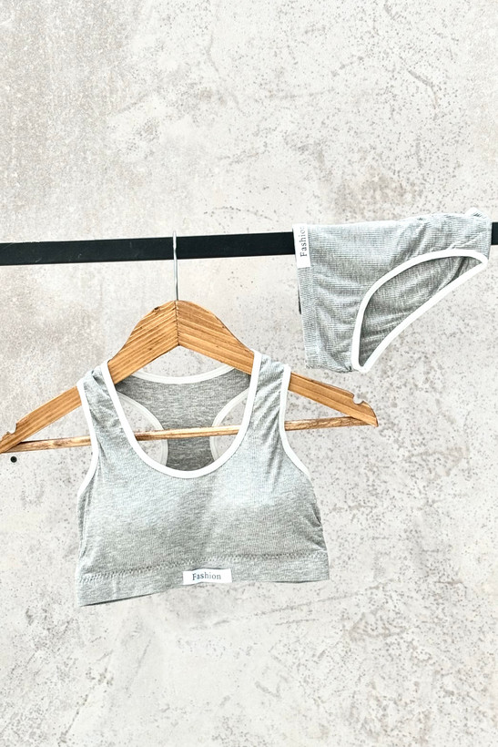 ست نیمتنه کاپدار با شورت اسلیپ نخی وارداتی