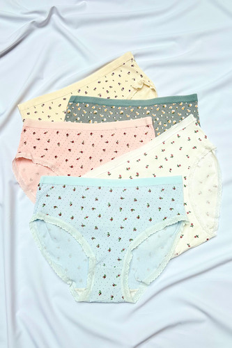 شورت های گلدار دار بهاری سایز بزرگ