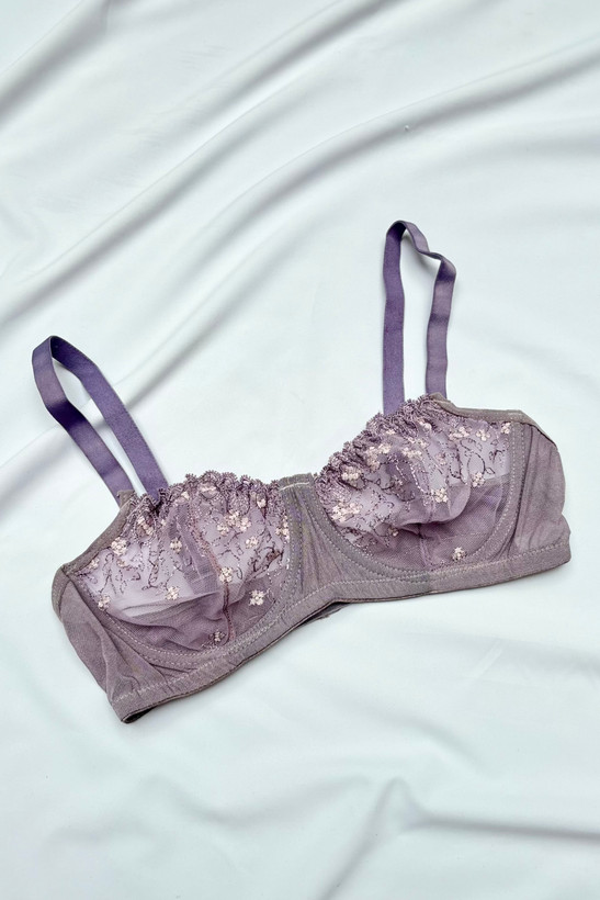 سوتین گلدار ظریف و توری زنانه وارداتی