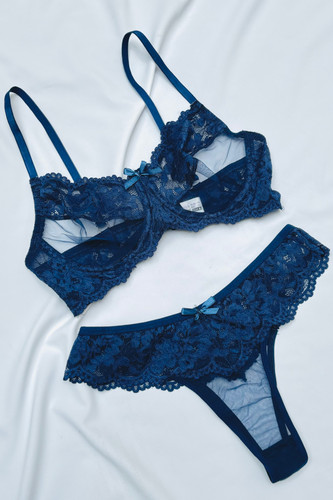 ست سوتین شورت توری فانتزی