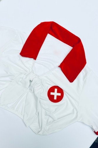 کاستوم پرستاری دو تیکه زنانه وارداتی