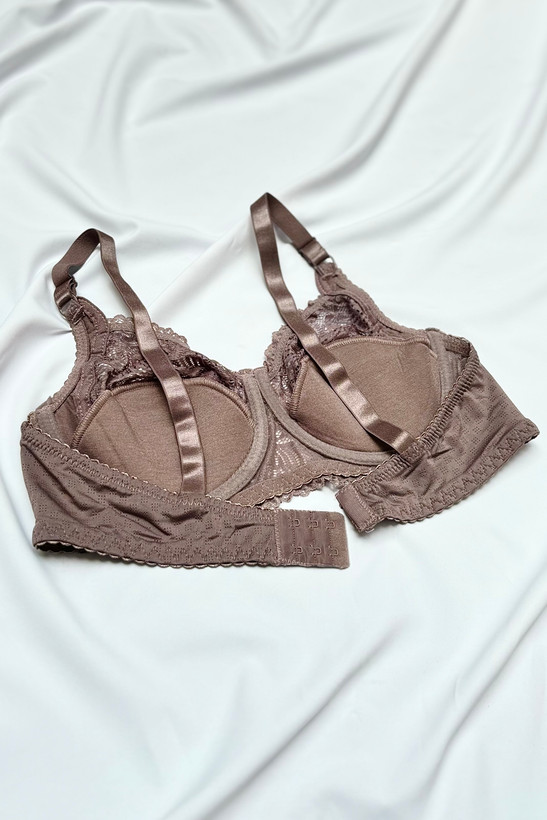 سوتین سایز بزرگ نخی کاپ D زنانه وارداتی