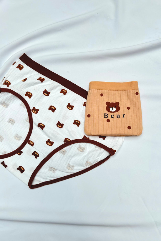 شورت تدی و خرسی نخ پنبه دخترانه