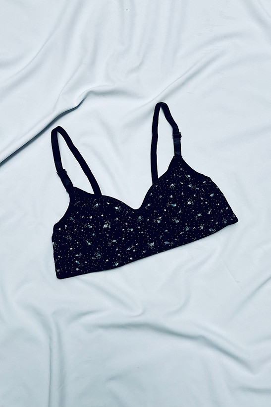 سوتین دخترانه اسفنجی گلدار