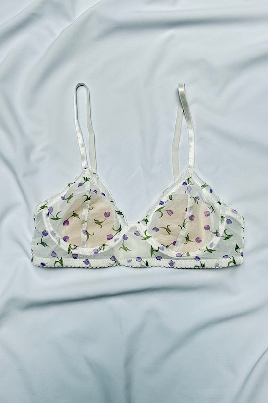 سوتین بدون فنر دخترانه توری