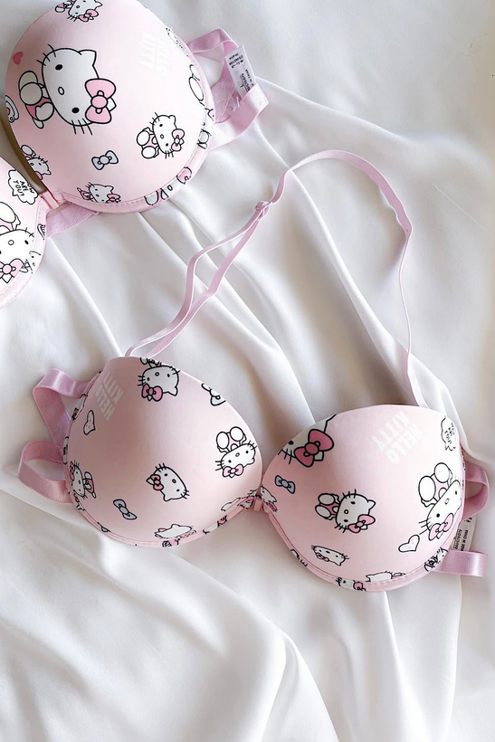 سوتین کیوت کیتی صورتی جلو بازشو