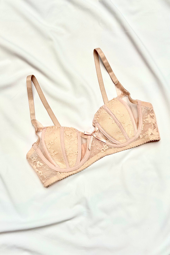 سوتین اروپایی فنردار توری