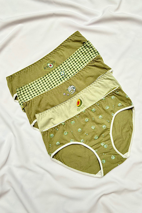 شورت پک پنج عددی دخترانه آووکادو