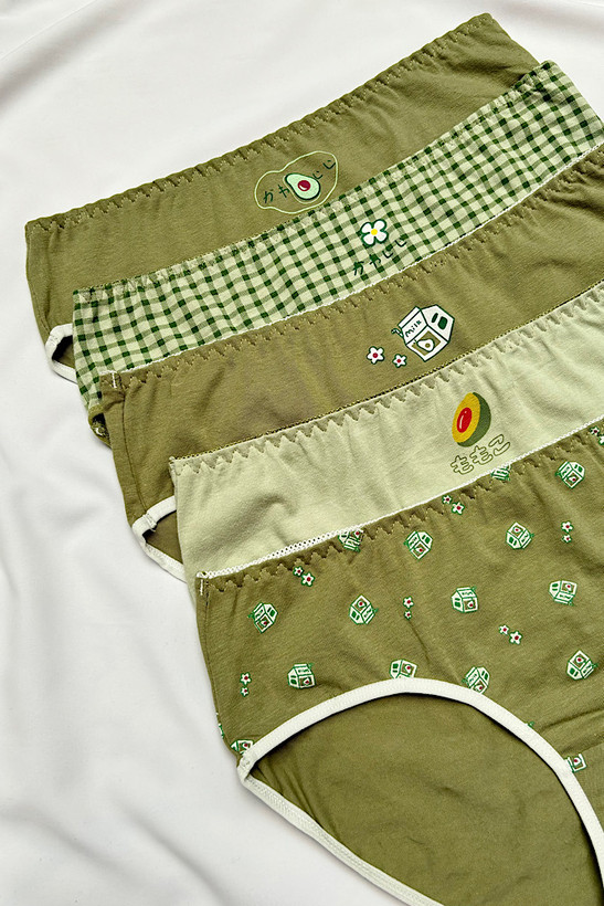 شورت نخی آووکادو دخترانه وارداتی