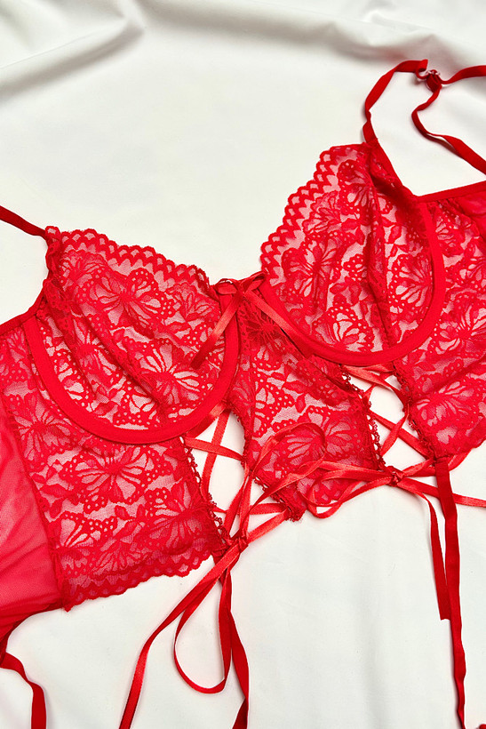 ست لباس خواب سکسی فانتزی توری