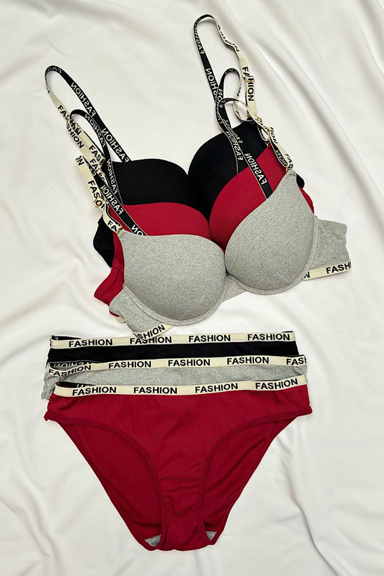 ست نخی شرت و سوتین وارداتی اسفنجی