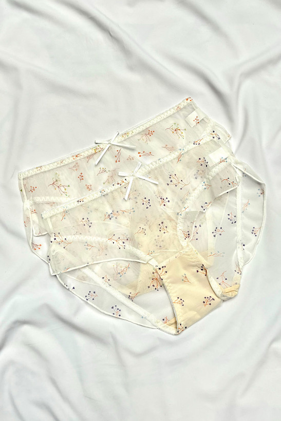 شورت حریر توری زنانه