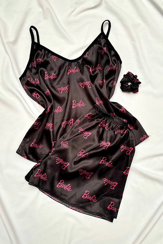 ست تاپ شورتک و اسکرانچی خواب