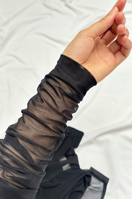 بادی مجلسی مشکی شیشه ای