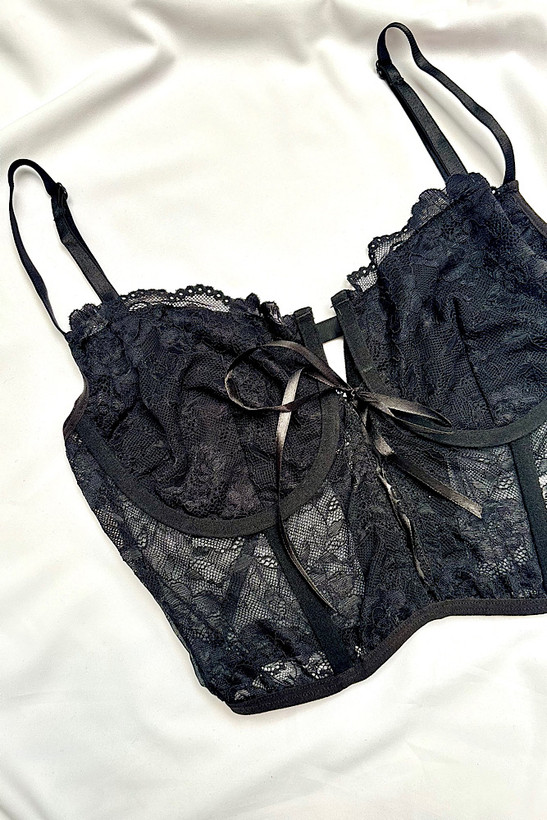 ست کرست و شورت لامبادا توری فانتزی