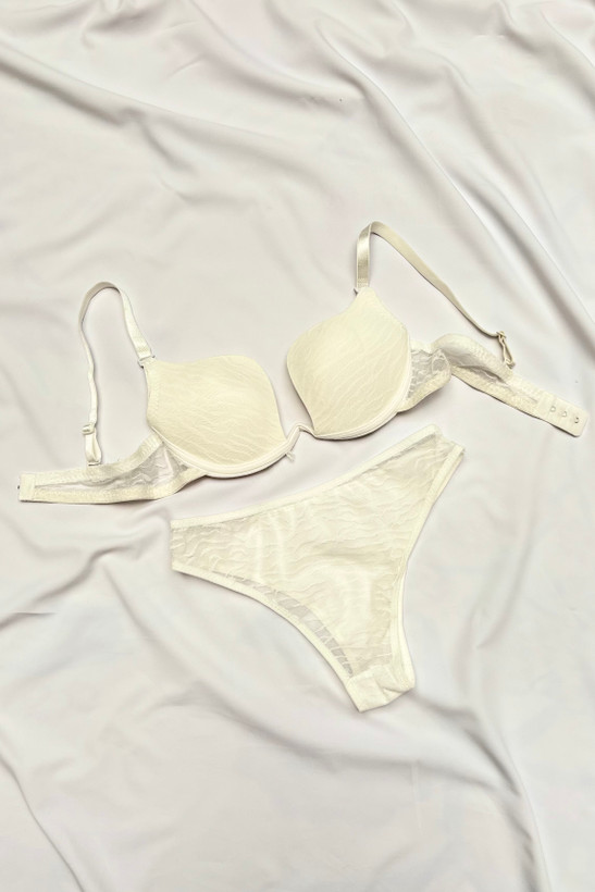 ست شورت و سوتین اسفنجی جکدار