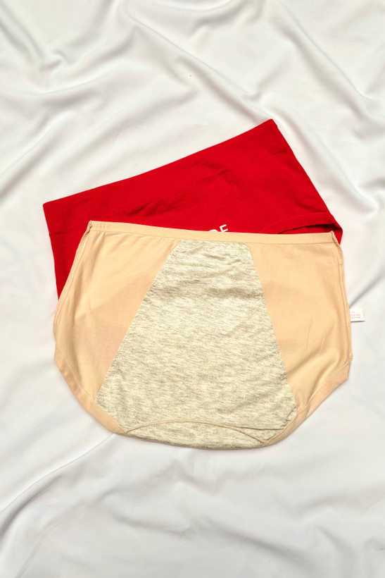 شورت پریودی جیبدار نخی