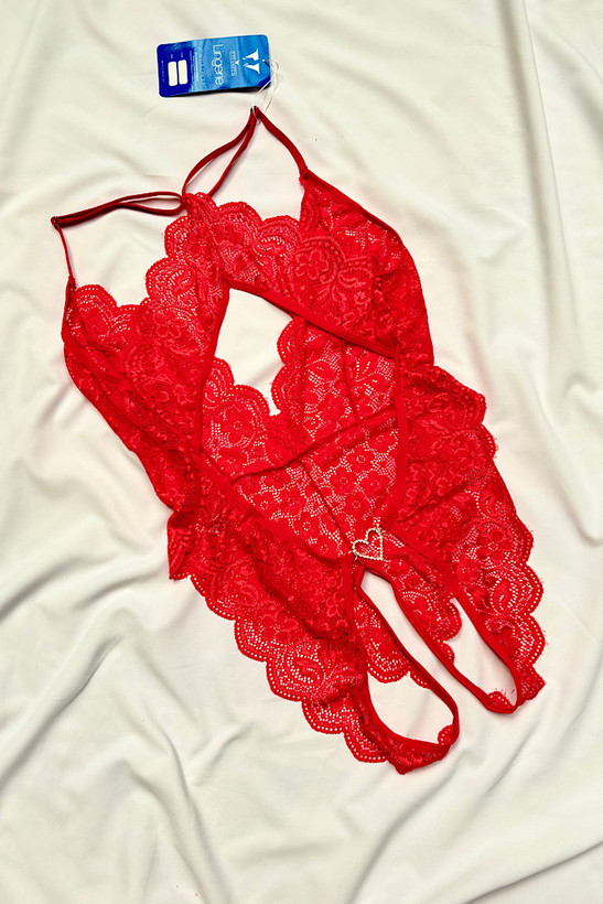 بادی فانتزی زنانه گیپور فاق باز قلبی