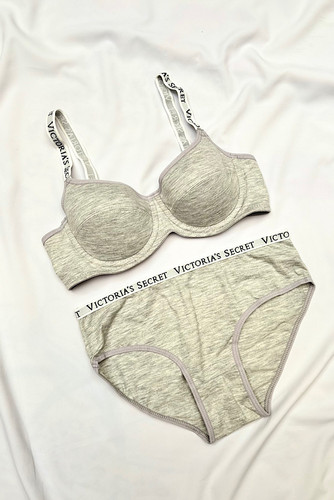 ست سوتین شورت نخی فنردار ویکتوریاسکرت