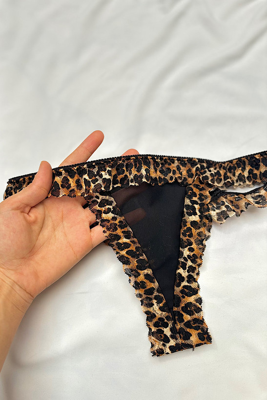 شرت زنانه فانتزی توری فانتزی پلنگی