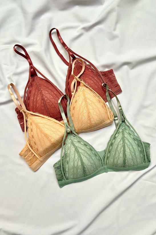 سوتین زنانه گیپور فانتزی هارنس دار