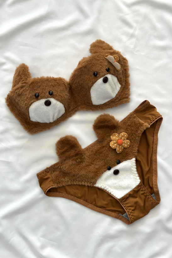 ست شورت و سوتین اسفنجی تدی