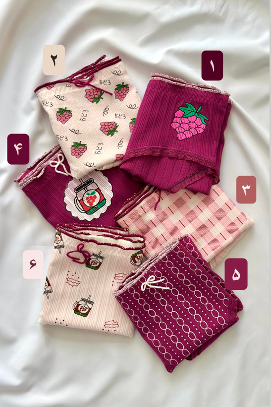 شورت طرح دار عروسکی سایز بزرگ زنانه