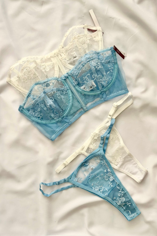 ست شورت و سوتین پایه بلند توری وارداتی