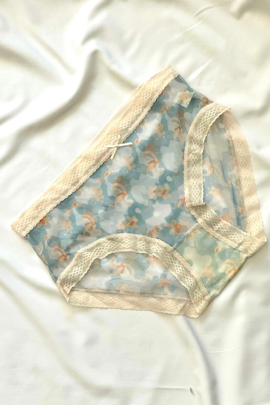 شورت اسلیپ توری فانتزی طرح دار وارداتی