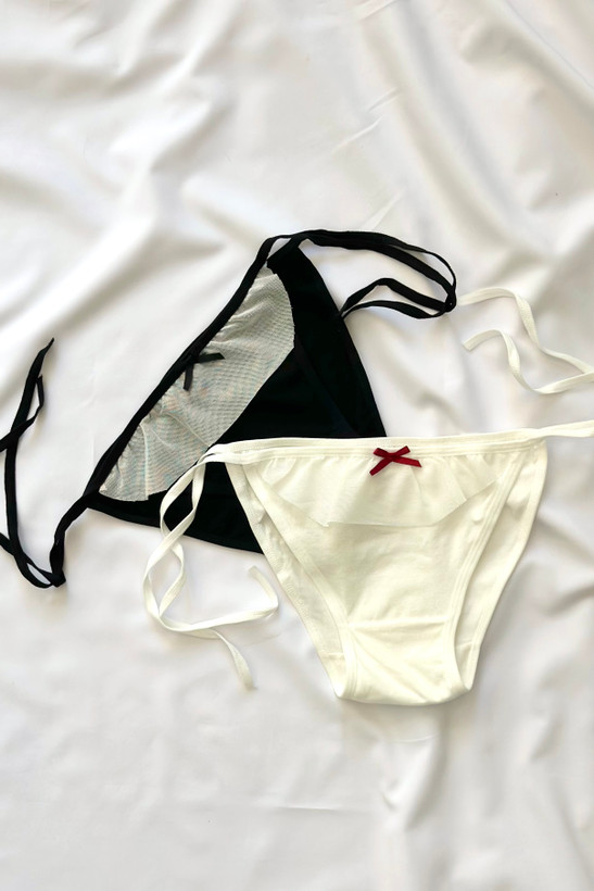 شورت دخترانه گره ای نخی و ضد حساسیت وارداتی