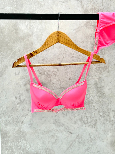 ست اسفنجی سوتین شورت نگین دار